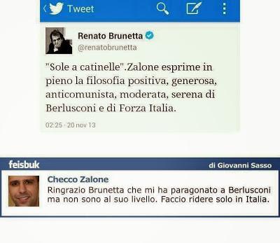 Checco Zalone contro Renato Brunetta. Tutto parte da un tweet di Brunetta...