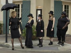 Uno scatto dal set di American Horror Story Coven