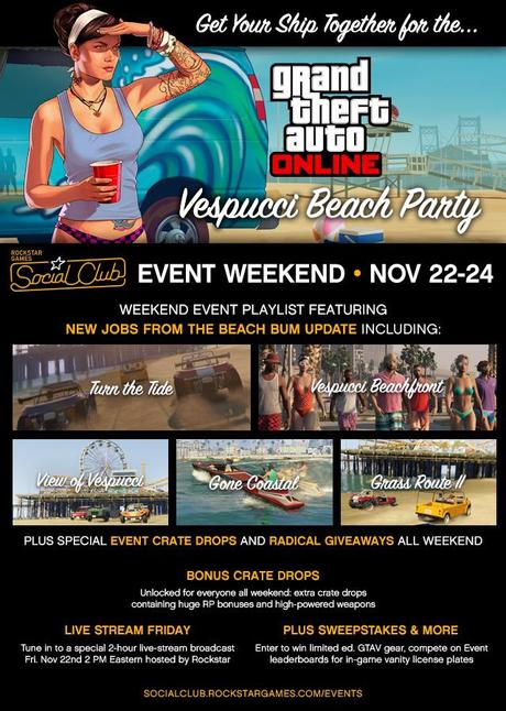 GTA Online - Parte il Vespucci Beach Party GTA Online - Parte il Vespucci Beach Party