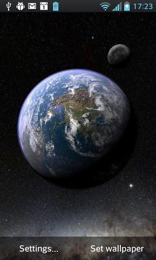  Earth & Moon, splendido Live Wallpaper che sfrutta il giroscopio! 