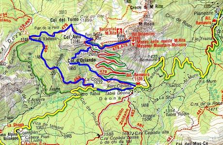 Monte Rite: escursione al rifugio Dolomites