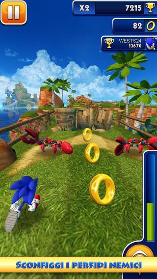  Sonic Dash arriva su Android!!!! Altro che Temple Run!!!!
