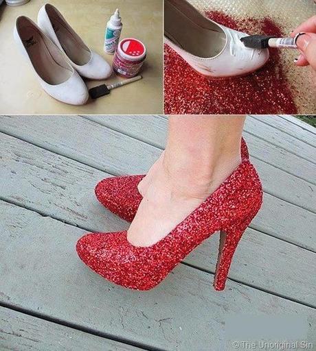 fashion diy, glitter shoes diy, scarpe glitter, fashion shoes diy