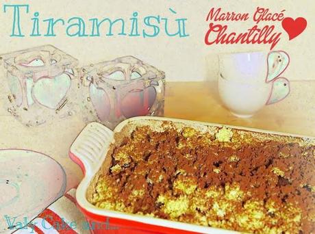 Tiramisù ai marron glacé e crema chantilly