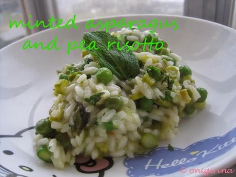FracooksJamie: Spicy Squash Risotto e Minted Asparagus and Pea Risotto