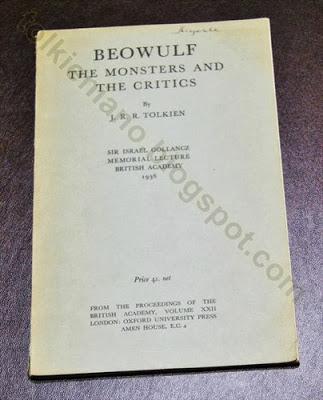 Beowulf: the monsters and critics, edizione 1958 appartenuta al prof. John Leyerle