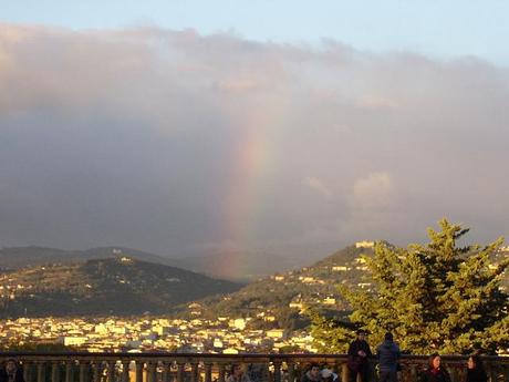 Firenze firenze da P.le Michelangelo con arcobaleno