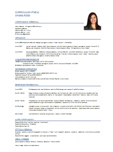 come fare curriculum vitae italiano