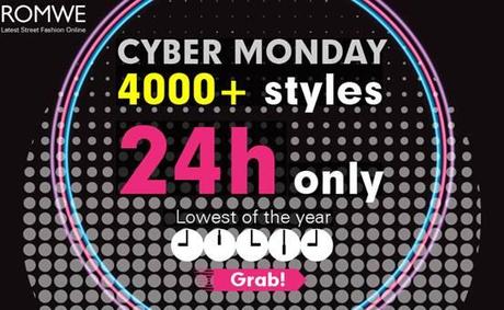 Romwe Cyber Monday sale, 2nd December!