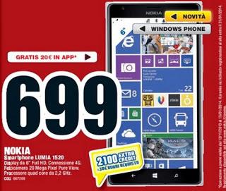 E' ufficiale: Nokia Lumia 1520 venduto nel nostro paese E' ufficiale: Nokia Lumia 1520 venduto nel nostro paese