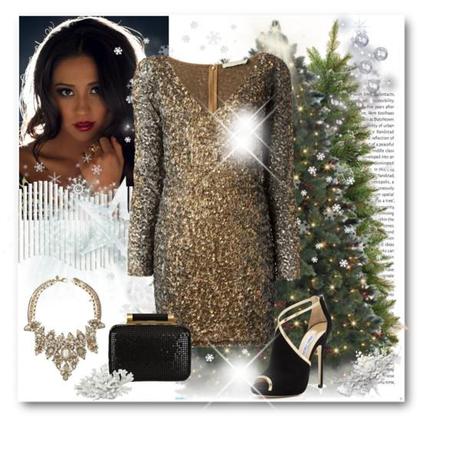Shay Mitchell Christmas look - Fashion Outfit by A.