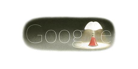 Il doodle di Google si illumina con la luce di Gae Aulenti