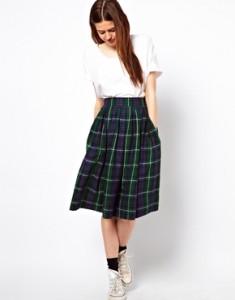 asos gonna aruota tartan