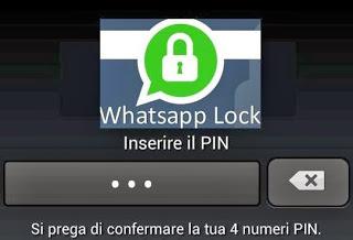 Proteggere Whatsapp con la password con Whatsapp Lock per Android [Download]