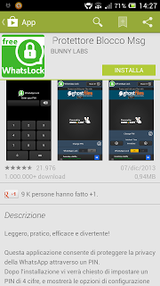 Proteggere Whatsapp con la password con Whatsapp Lock per Android [Download]