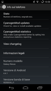 CM11 Nightly: recensione del funzionamento su Samsung Galaxy Nexus