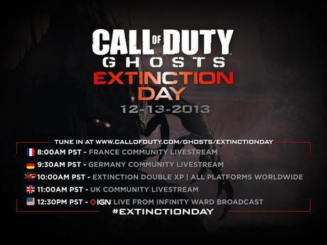Call of Duty: Ghosts, appuntamento a venerdì per l'Extinction Day