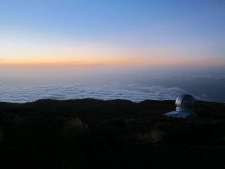 tramonto dal Roque de los muchachos