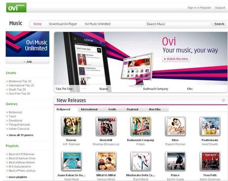 Ovi India Nokia Ovi Music Unlimited: finisce lera dei brani gratuiti