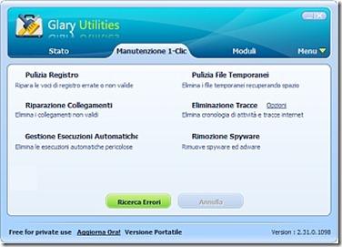 GlaryUtilities 2.31 thumb Glary Utilities: ottimizzare, velocizzare e pulire Windows