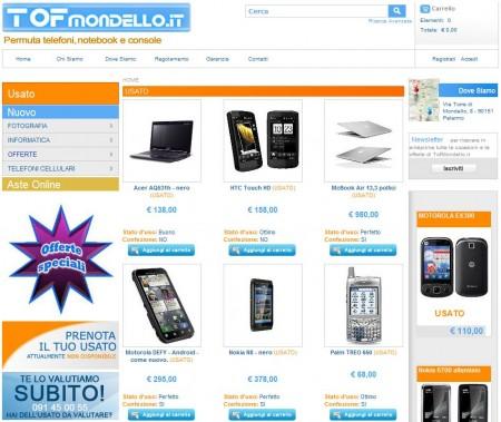 TOF Nuova collaborazione con TOFMondello.it: cellulari, notebook, tablet e console, anche usati. (permuta)