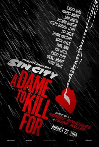 Teaser poster per Sin City: A Dame to Kill For  Sin City: A Dame to Kill For Rosario Dawson Robert Rodriguez Josh Brolin Jessica Alba Frank Miller 