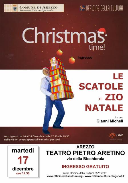 Le scatole di Zio Natale per il Christmas Time di Arezzo