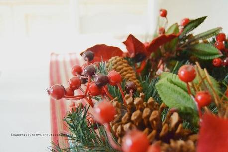 My home Christmas - Ghirlanda centrotavola-shabby&countrylife.blogspot.it