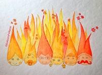 Il fuoco fuoco-rosa-rita