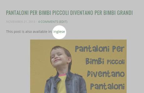 Un tour del nuovo Cucicucicoo Post language switcher