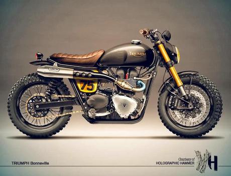 Cafè Racer Concepts - Triumph Bonneville by Holographic Hammer