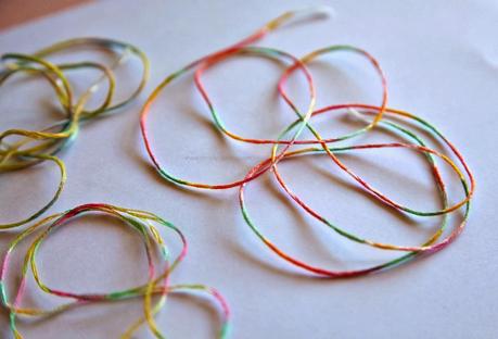 D.I.Y How to hand dye embroidery floss