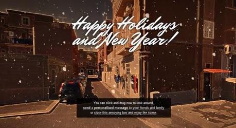 Invia gli auguri di Natale personalizzandoli con Street View