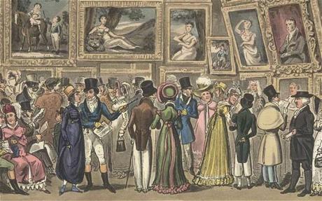Tom and Jerry at the Exhibition of Pictures at the Royal Aacademy by Isaac Robert and George Cruikshank, 1821