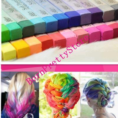 1pc Fashion Fast Easy Temporary Color Hair Dye Crayon Chalk- 24 Colors