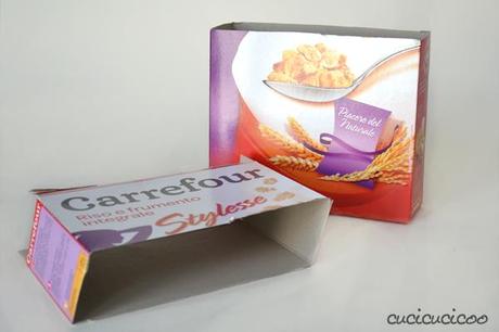 Tutorial: How to make gift bags from cereal boxes