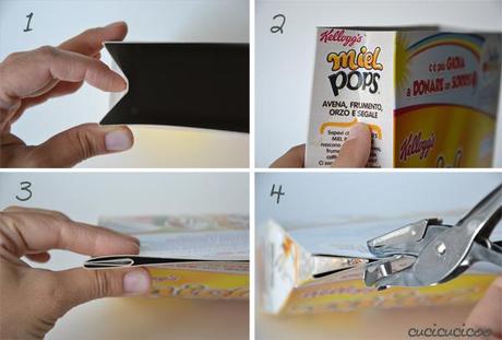 Tutorial: How to make gift bags from cereal boxes