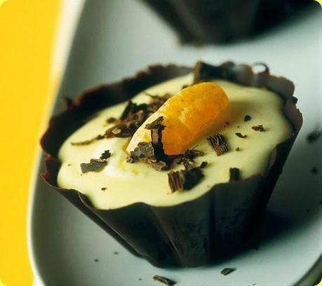 Mousse di clementine al grand marnier e cioccolato