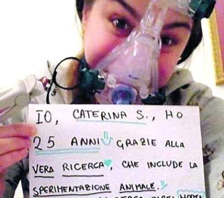 caterina ragazza malata sperimentazione animale