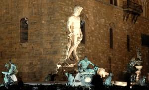 Firenze - Fontana del Nettuno in Piazza Signoria