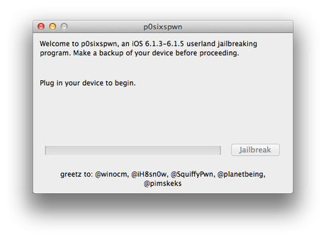 P0sixpwn Guida: come effettuare il jailbreak untethered di iOS 6.1.3, 6.1.4 e 6.1.5 su iPhone 4, iPhone 4S, iPhone 5 e altri dispositivi con chip A5 con il Mac