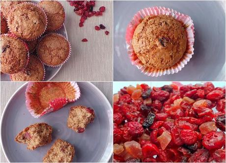 Muffin ai frutti rossi al profumo di arancio speziati