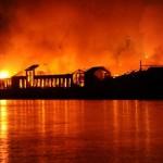 La Città della Scienza in fiamme