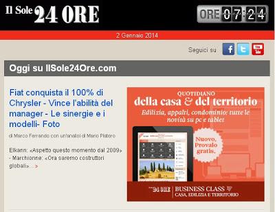Anno NUOVO, STESSA Disinformazione: FIAT è morta...Evviva Chrysler (finchè durerà la BOLLA U.S. 2.0 del credito)!