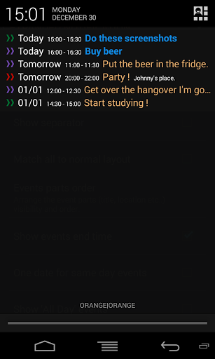 Android Calendar Status, il calendario sulla tendina delle notifiche!!!! Android Calendar Status, il calendario sulla tendina delle notifiche!!!!