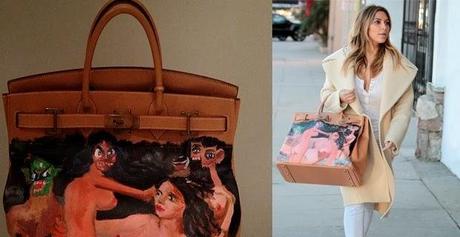 A BIRKIN BAG PAINTED BY CONDO FOR KIM