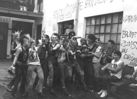 The night before the Chaos Days in Hannover 1984, here at the AJZ Bielefeld by Claudia Schewe