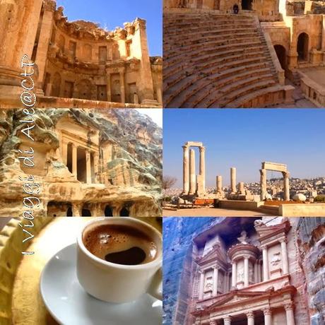 I colori di Petra ed un Panino con Falafel I colori di Petra ed un Panino con Falafel