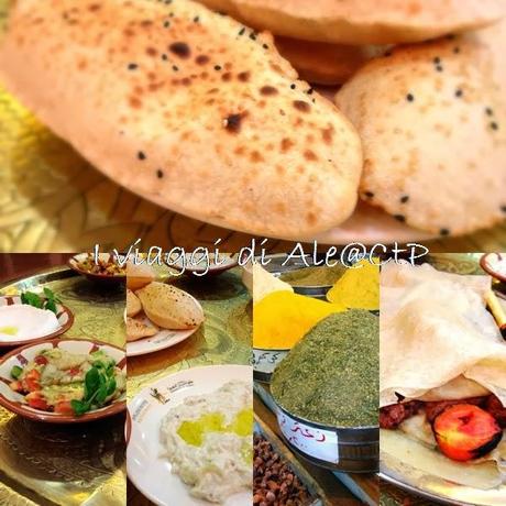 I colori di Petra ed un Panino con Falafel I colori di Petra ed un Panino con Falafel