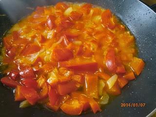 Fusilli con Crema di Peperoni Fusilli con Crema di Peperoni